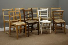 Mixed set of nine early 20th century chairs Condition Report <a href='//www.
