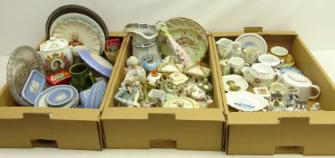 Victorian Fairings, crested ware, Victorian Staffordshire cottages, French bisque figures,