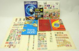 Collection of mostly used World stamps in albums and on pages including; Iran singles and blocks,