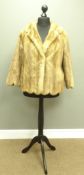 Light brown shirt Mink fur jacket with scalloped hem Condition Report <a