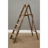 Vintage wooden step ladders,