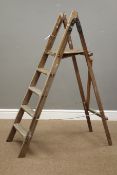 Vintage wooden step ladders,