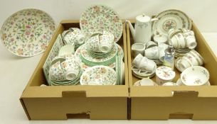 Minton 'Haddon Hall' dinner and tea ware for six persons, plus extra cups & saucers,