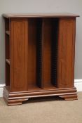 'Silentnights Cabinets' cherry wood CD storage cabinet, W64cm, H77cm,
