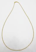 18ct gold Singapore chain necklace stamped 750 approx 5.