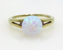 9ct gold opal ring hallmarked Condition Report Size L,