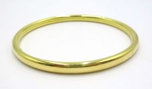 18ct gold bangle Egyptian hallmark approx 11.1gm Condition Report Inner diameter = 6.