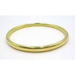 18ct gold bangle Egyptian hallmark approx 11.1gm Condition Report Inner diameter = 6.