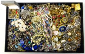 Large collection of vintage and later costume jewellery and watches Condition Report