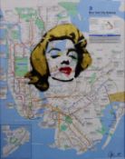 Death NYC: Marilyn New York City Subway Map,