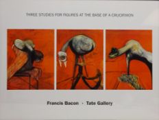 After Francis Bacon (British 1909-1992): 'Three Studies for Figures at the Base of a Crucifixion',