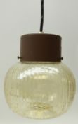 Single glass pendant light fitting, H19cm Condition Report <a href='//www.