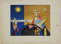 After Wassily Kandinsky (Russian 1866-1944): 'Grand Torre' with annotations,
