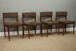 Alfred Cox for Heal's - 1960s set four teak dining chairs Condition Report <a