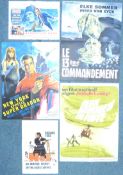 Eight original French film posters - '001 Destination Jamaique' 1965, 117cm x 77cm, No.