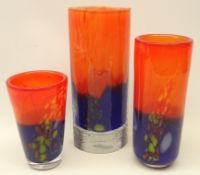 Three Czech art glass vases by Jiri Beranek,