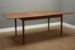 Nils Jonsson for Troeds Company - Swedish design teak extending dining table with two original