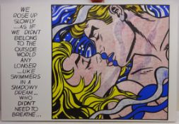 After Roy Lichtenstein (American 1923-1997): 'We Rose Up Slowly',