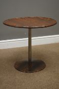 Alan Turville - simulated rosewood circular occasional table stamped underneath 'Bagasse Products