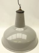 Industrial Benjamin type grey enamel centre light fitting,