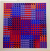 Victor Vasarely (French/Hungrian 1906-1997): Untitled, limited edition screenprint No.