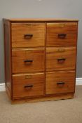 Early to mid 20th century vintage six drawer filing cabinet,