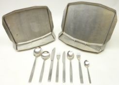 1960's/ 70's Viners 'Chelsea' pattern stainless steel cutlery, Gerald Benney,