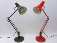 Two Anglepoise desk lamps, one stamped 'Anglepoise Lighting',