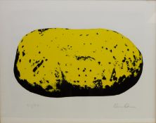 Donald Dean (Bristish1930-): Yellow Potato, limited edition screenprint No.