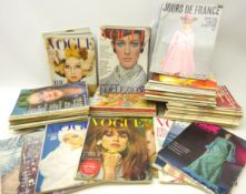 Collection of 1960's & 70's Vogue magazines to include; Italian, British & French editions,