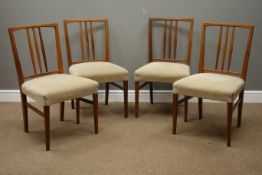 Gordon Russell - 1950s set four walnut dining chairs Condition Report <a
