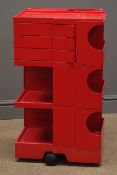 Red Joe Columbo 'boby' modular Office storage trolley,