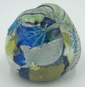 Lizard design glass paperweight by Mike & Sue Hunter,
