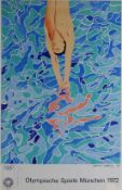 David Hockney (British 1937-): 'The Diver',