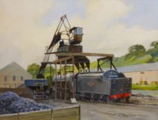 Steam Locomotive Loading Coal,