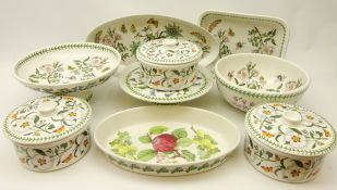 Collection of Portmeirion 'Botanic Garden' kitchen & tableware including set of three tureens,