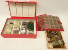 Collection of mostly Great British coins including; King Edward VII and later pennies,