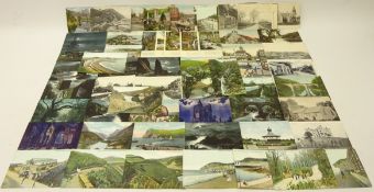 Collection of early 20th century and later postcards including;