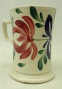 19th century Wemyss style tankard, H14cm Condition Report <a href='//www.