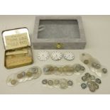 Quantity of 'new old stock' pocket watch replacement glass domes, most with original labels,