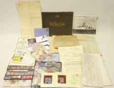 Collection of stamps and ephemera including; Great British Queen Victoria perf penny reds,