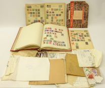 Collection of British and World stamps loose and in albums including; all nations stamp album,