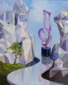 Vase in an Abstract Landscape,