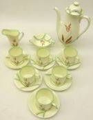 Royal Doulton 'Dubarry' coffee set for six (15) Condition Report <a href='//www.