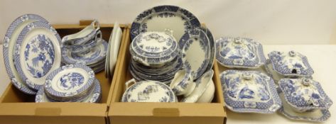 Wood & Sons 'Yuan' dinnerware, including ten dinner plates, twelve side plates, two tureens,