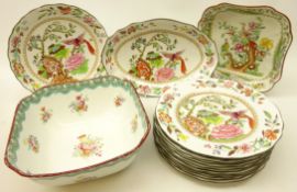 Late Victorian Copeland Late Spode 'Pheasant' pattern dessert service,