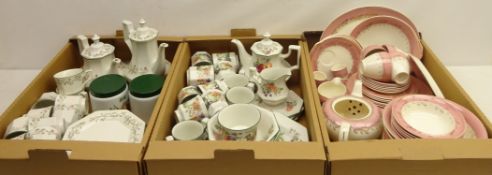 Johnson Brothers 'Eternal Beau' part tea and coffee ware and a similar Johnson Brothers part tea