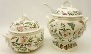 Portmeirion 'Botanic Garden' soup tureen & cover with ladle,