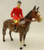 Beswick Huntsman on Bay horse, H22cm Condition Report Very light scratch to helmet.