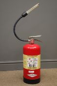 Fire extinguisher lamp with filament bulb,